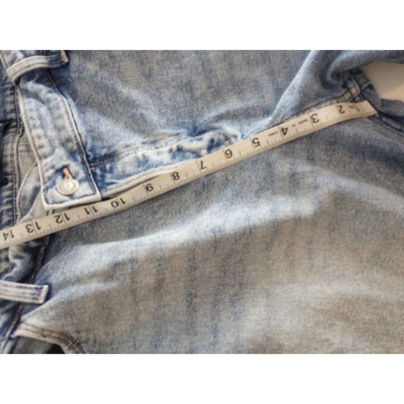 Hollister Jeans Mens 34 x 31 Light Wash Blue High Rise Vintage Baggy Distressed - Picture 3 of 9